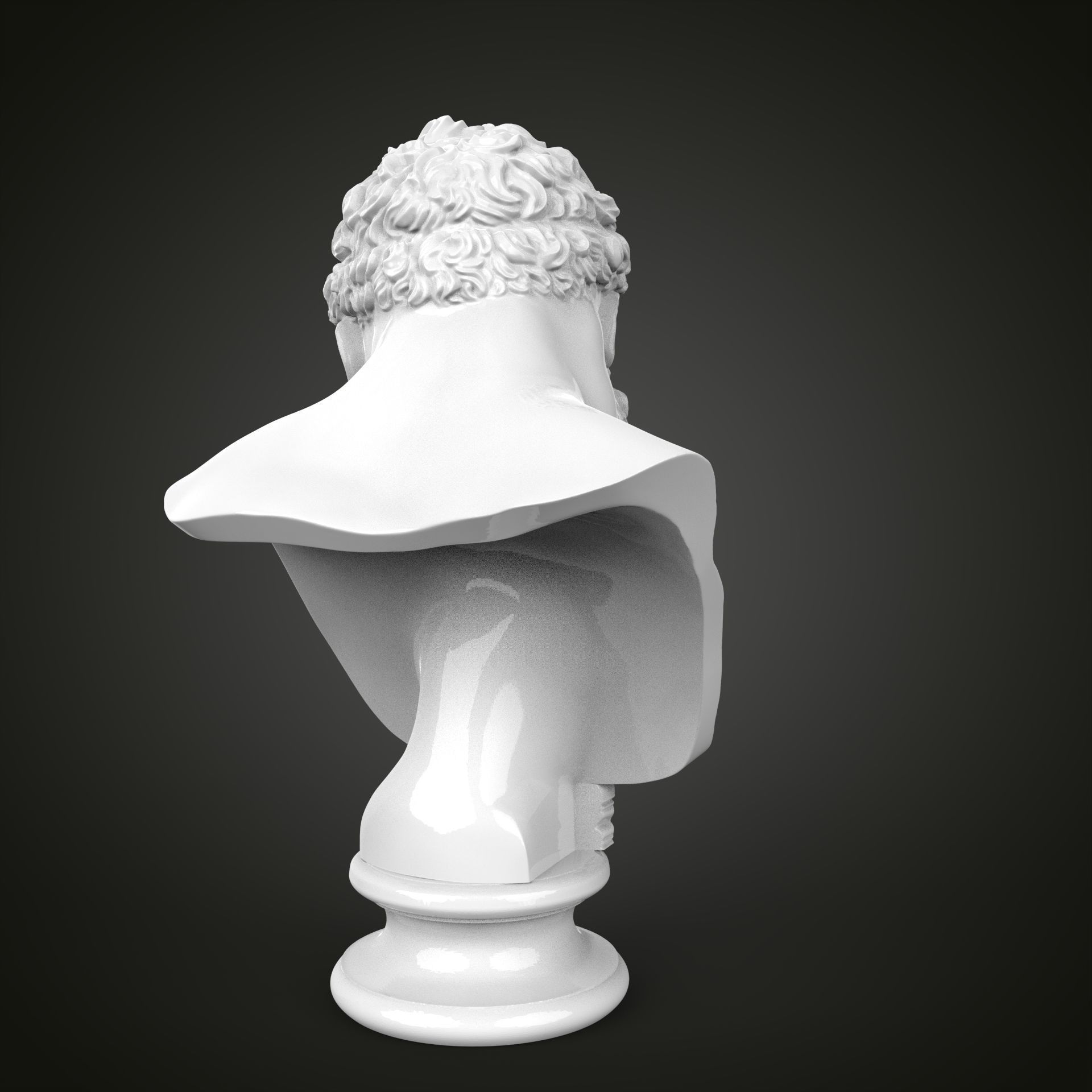 Hercules bust 3D print model_9