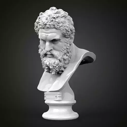 Hercules bust 3D print model