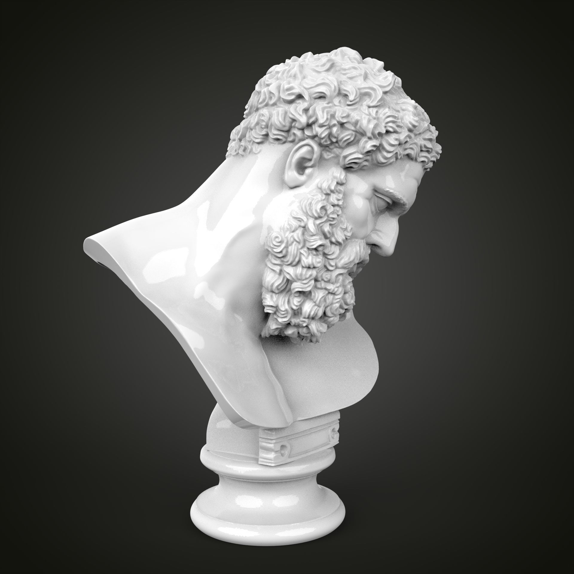 Hercules bust 3D print model_18