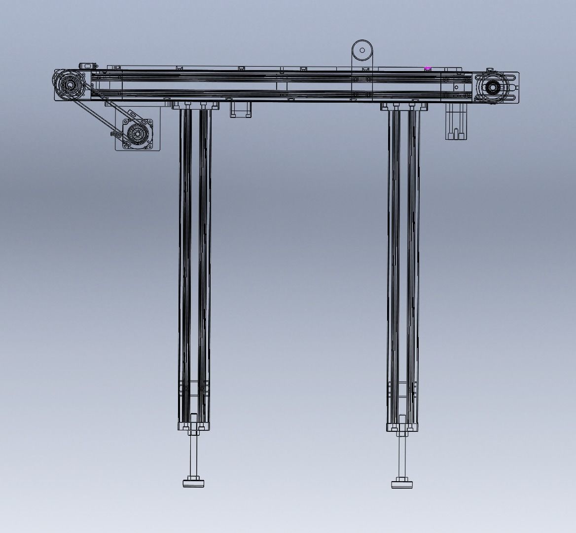 Special type belt machine 3D model_8