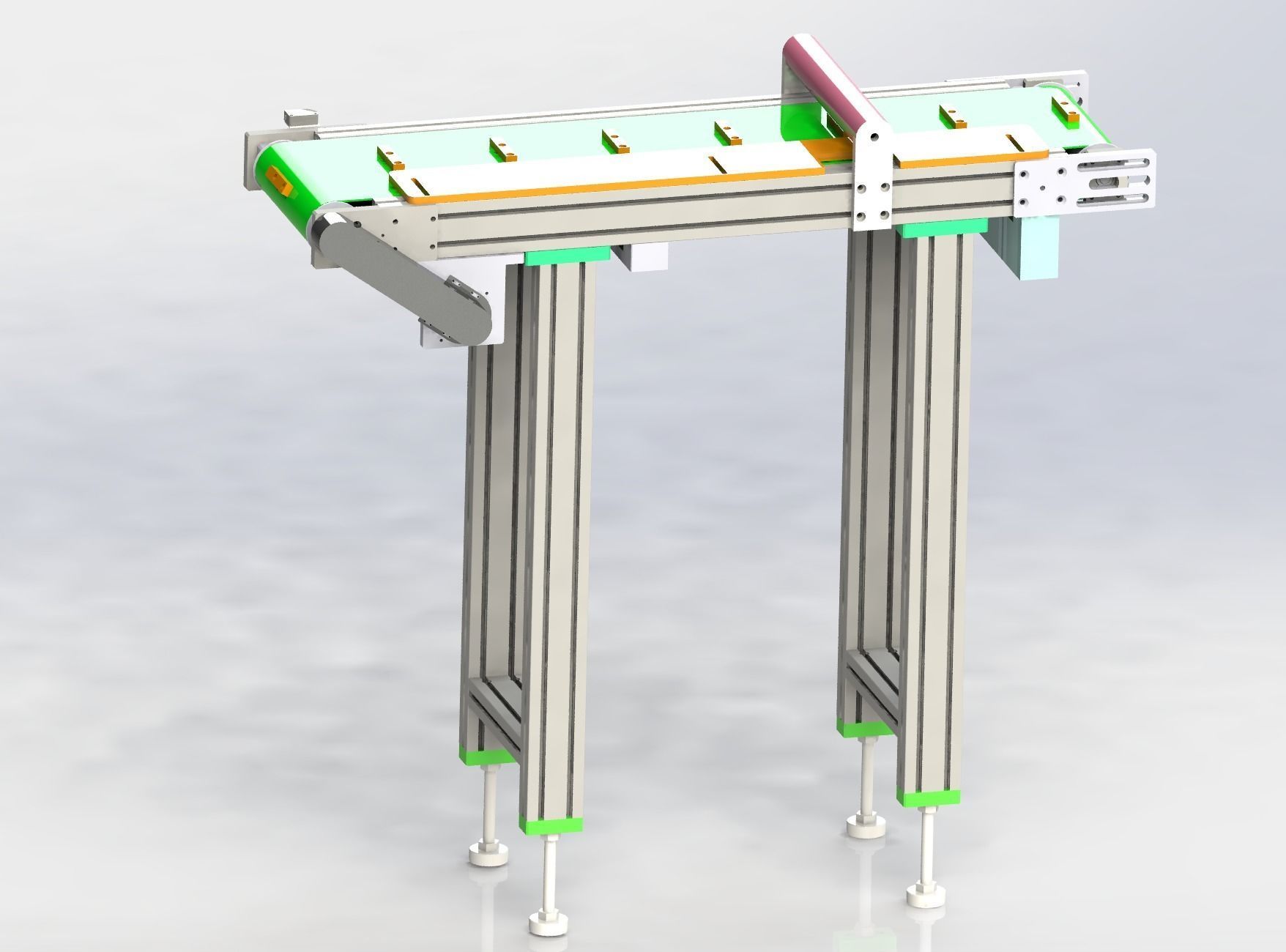 Special type belt machine 3D model_9
