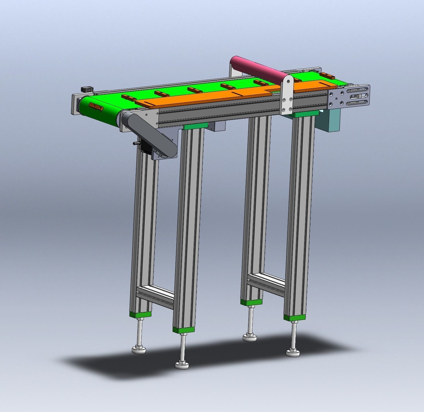 Special type belt machine 3D model_10