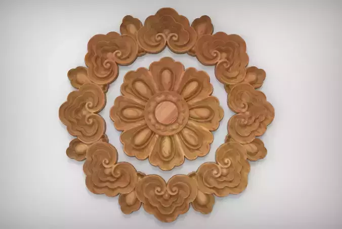 Floral Wood Carving for Furniture - 49