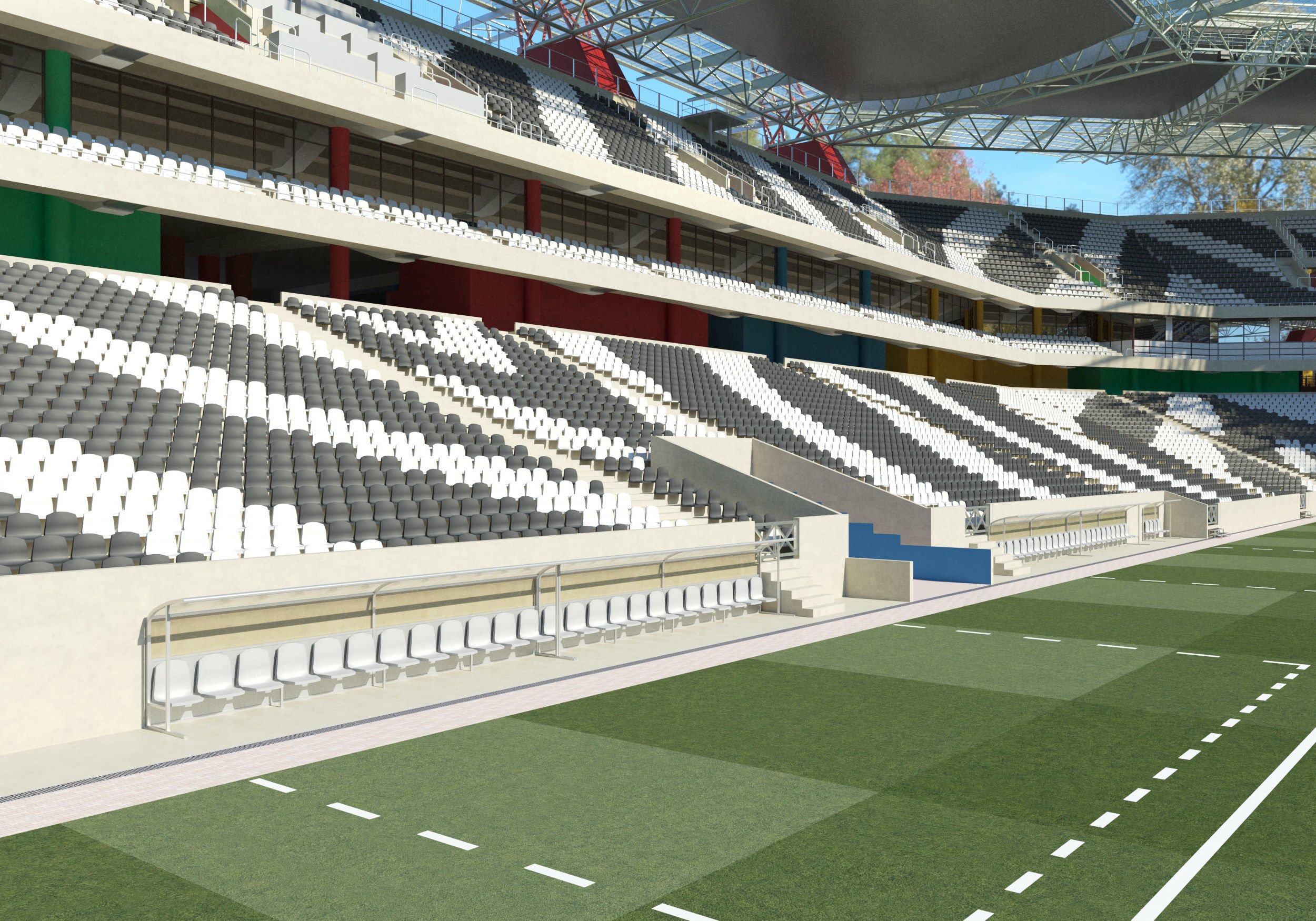 Mbombela stadium 3D model_7