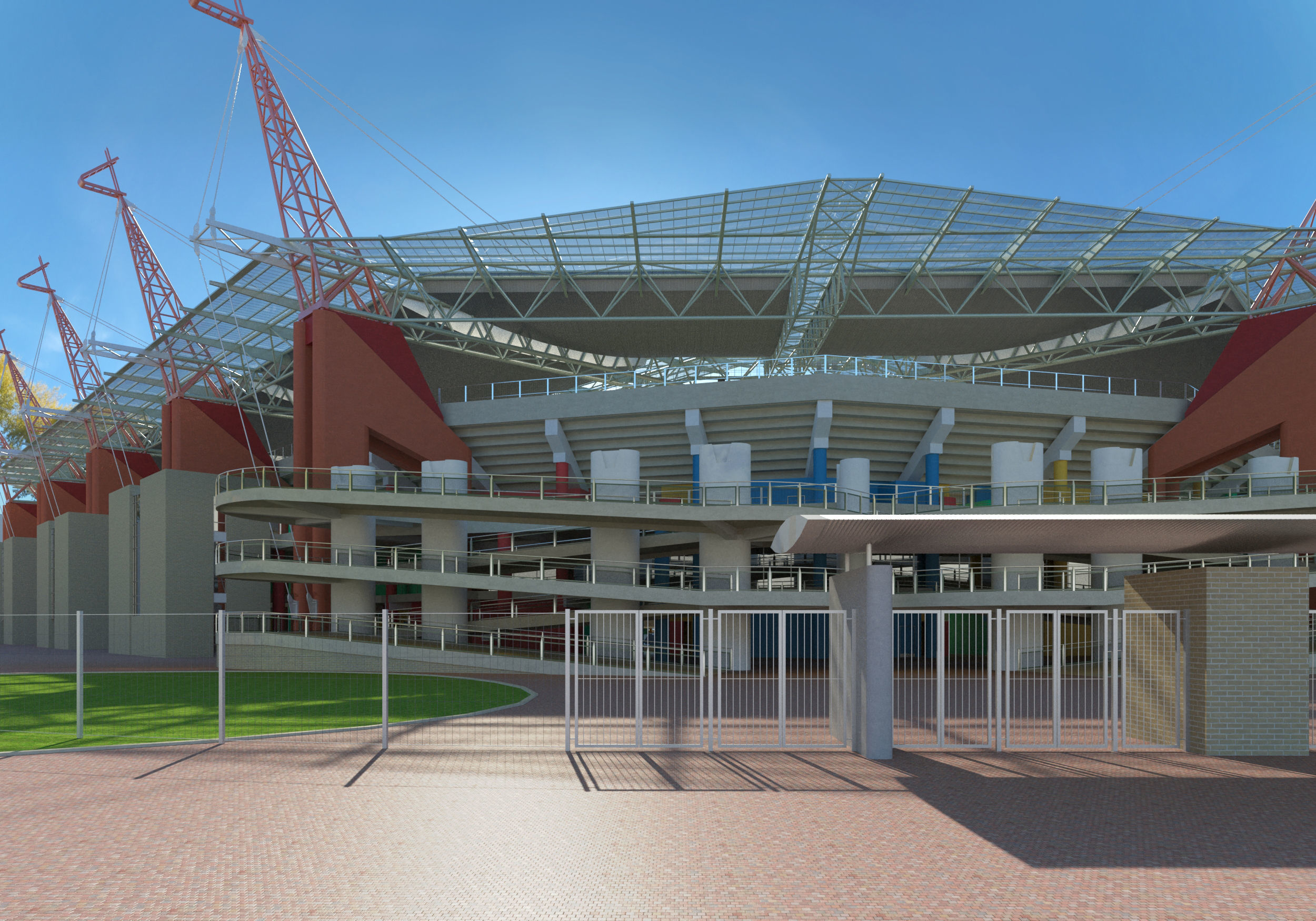 Mbombela stadium 3D model_9