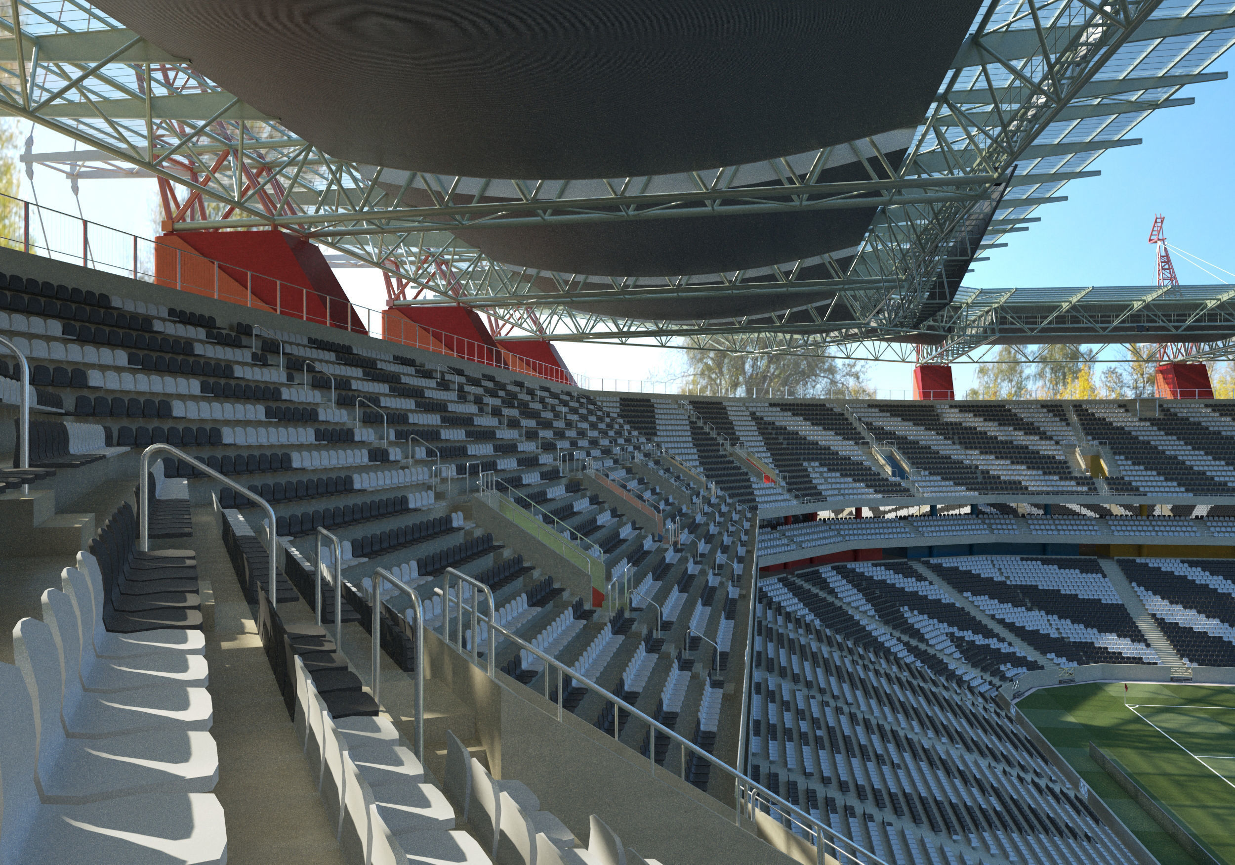 Mbombela stadium 3D model_5