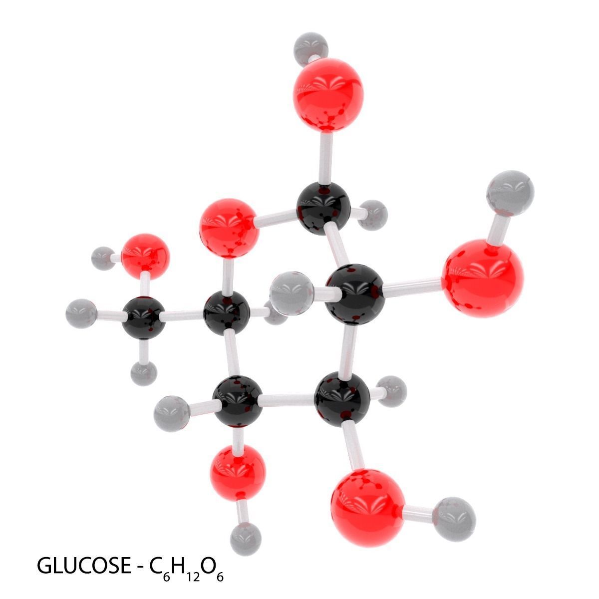 Glucose - Molecule 3D model_2