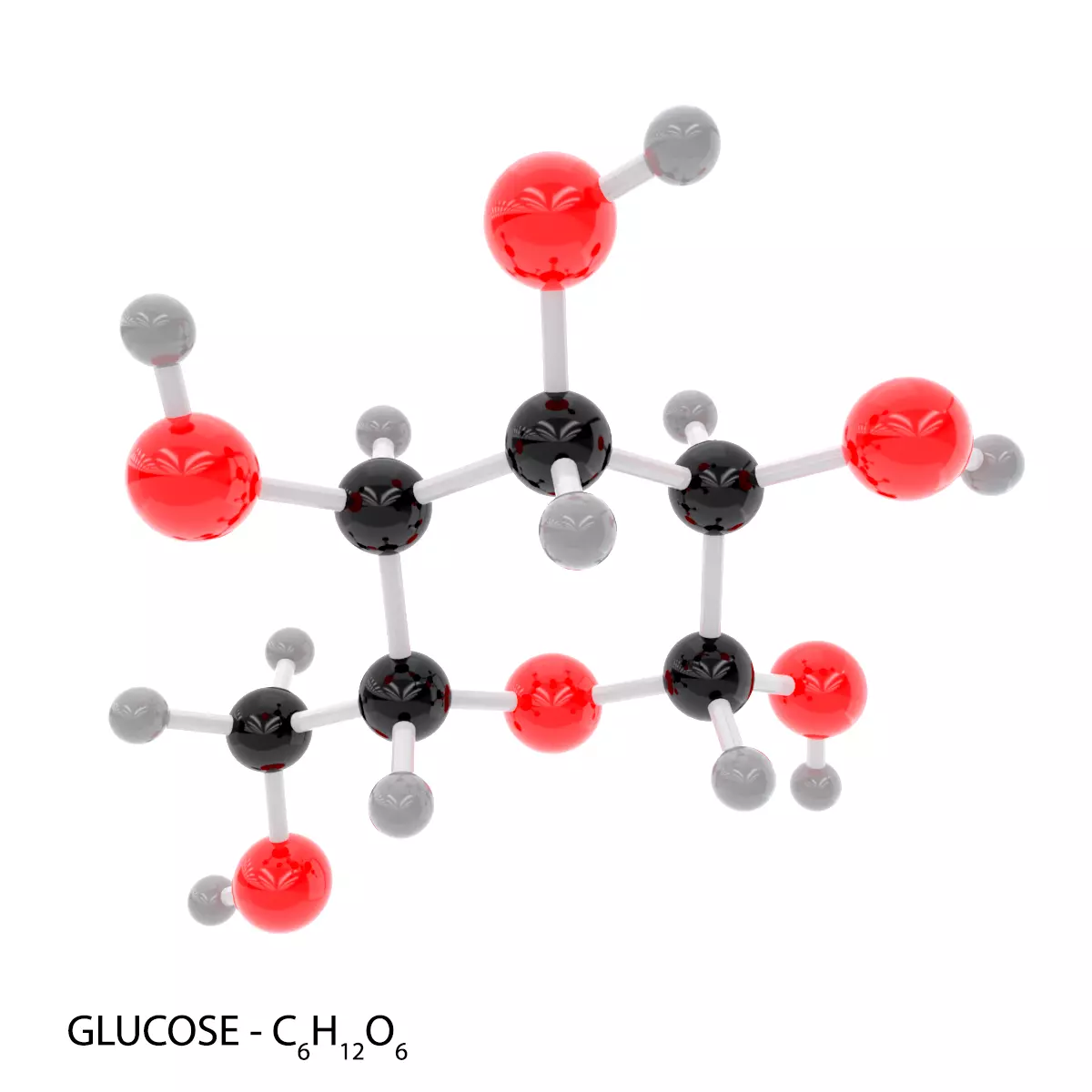 Glucose - Molecule 3D model_0
