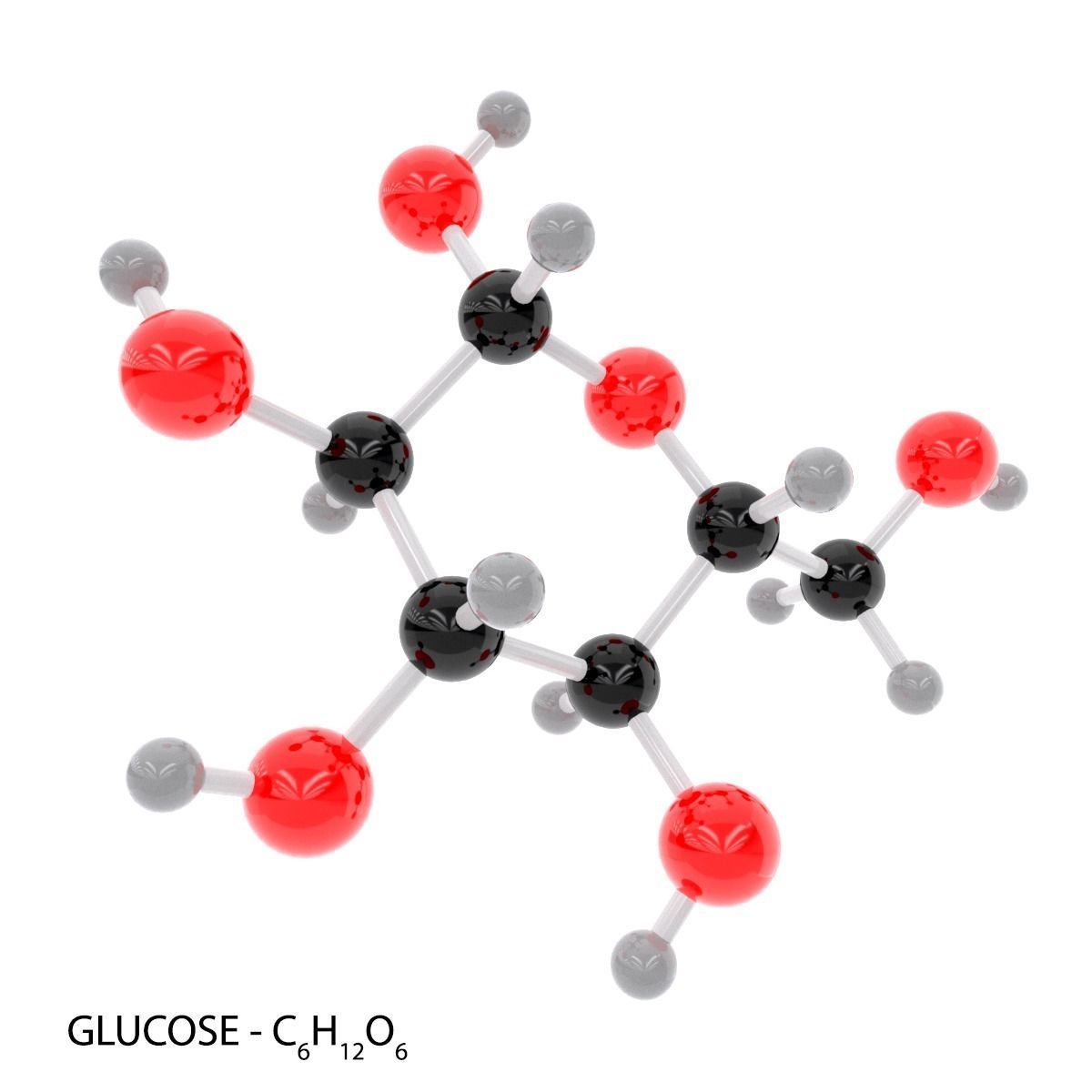 Glucose - Molecule 3D model_1