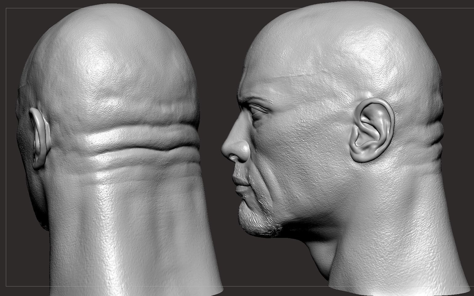 The Rock Head- Dwayne Johnson 3D print model_6
