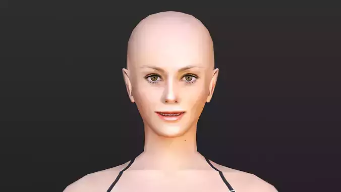 Female Demo Free low-poly 3D model