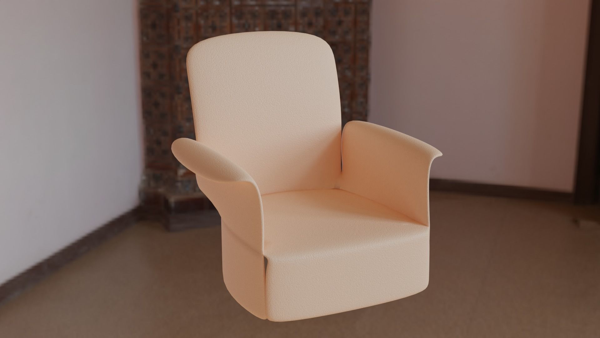 Modern Furniture Set Low-poly 3D model_4