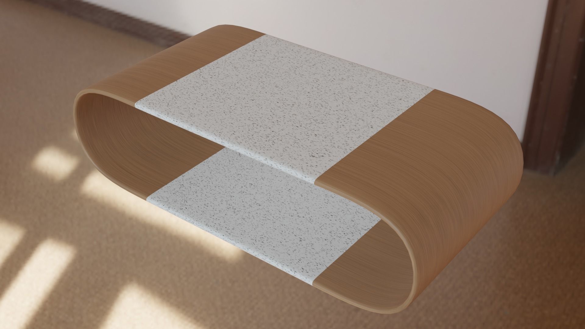 Modern Furniture Set Low-poly 3D model_2