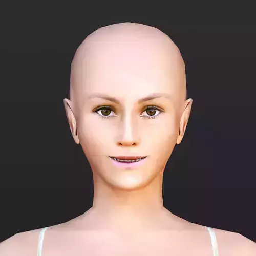 Female 2 - WITH 30 ANIMATIONS-36 MORPHS Low-poly 3D model