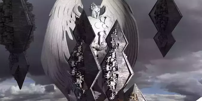 Anubis Gods City Floating Pyramids Kitbash 2