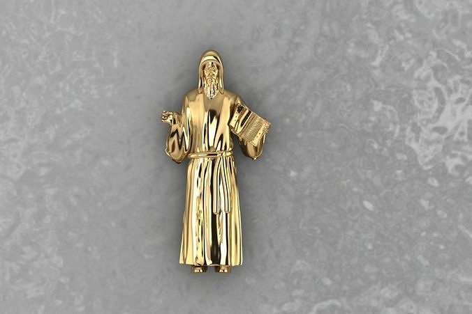 Priest Pendant 3D  3D print model