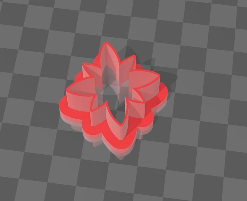 Flower clay cutter Free 3D print model_1