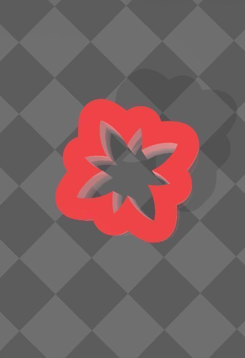 Flower clay cutter Free 3D print model_4