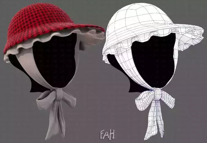 Cap V16 Low-poly 3D model