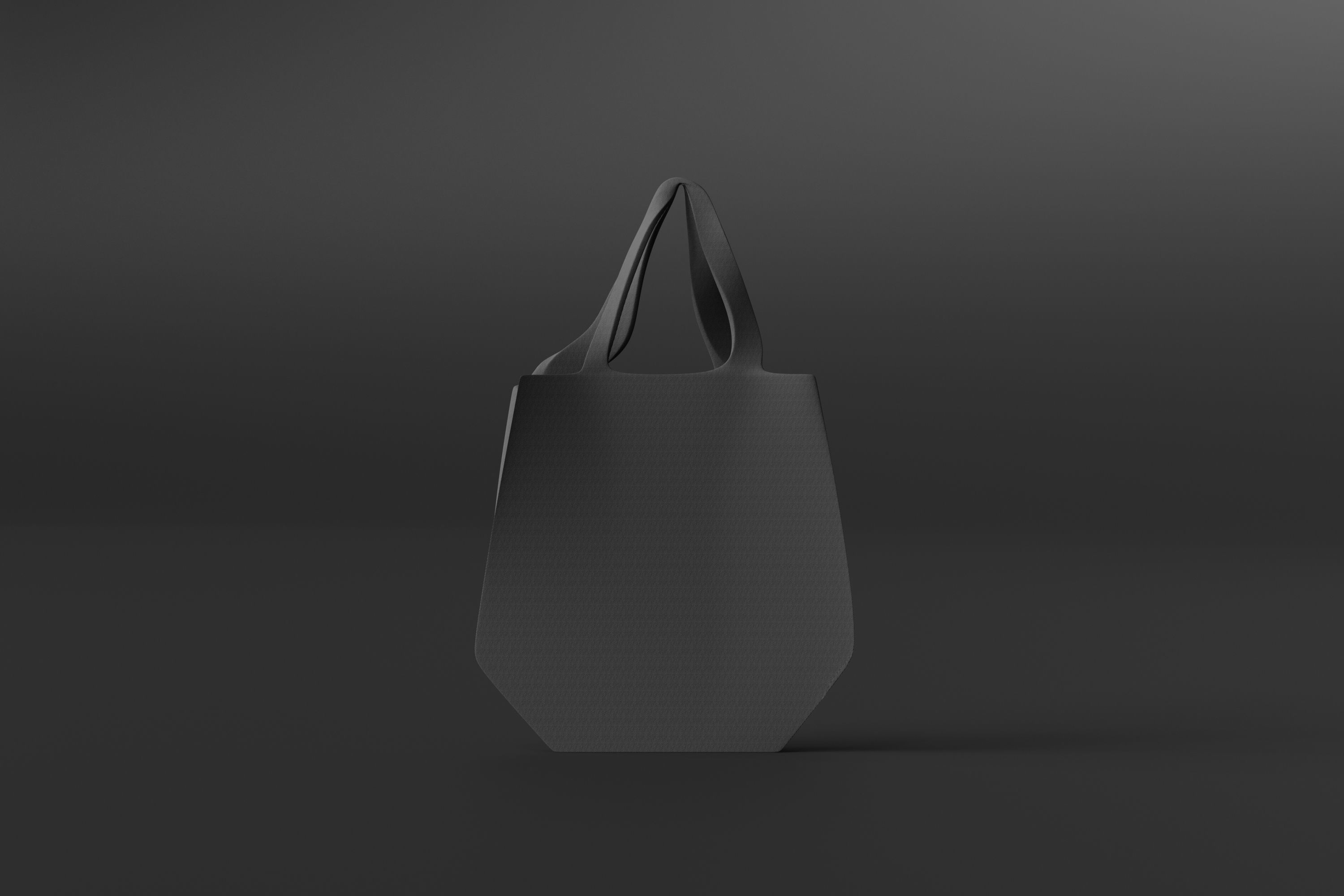 Tote Bag Low-poly 3D model_4