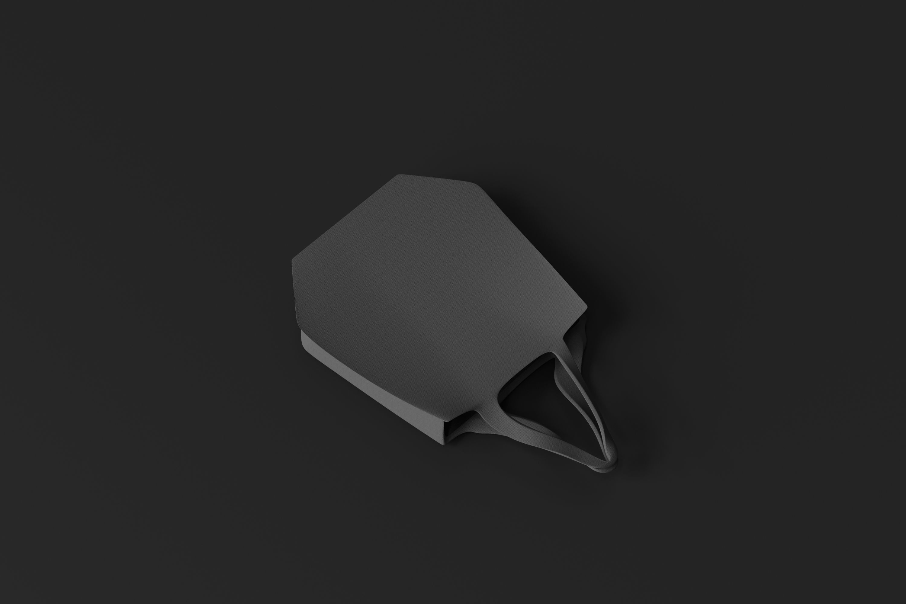 Tote Bag Low-poly 3D model_5