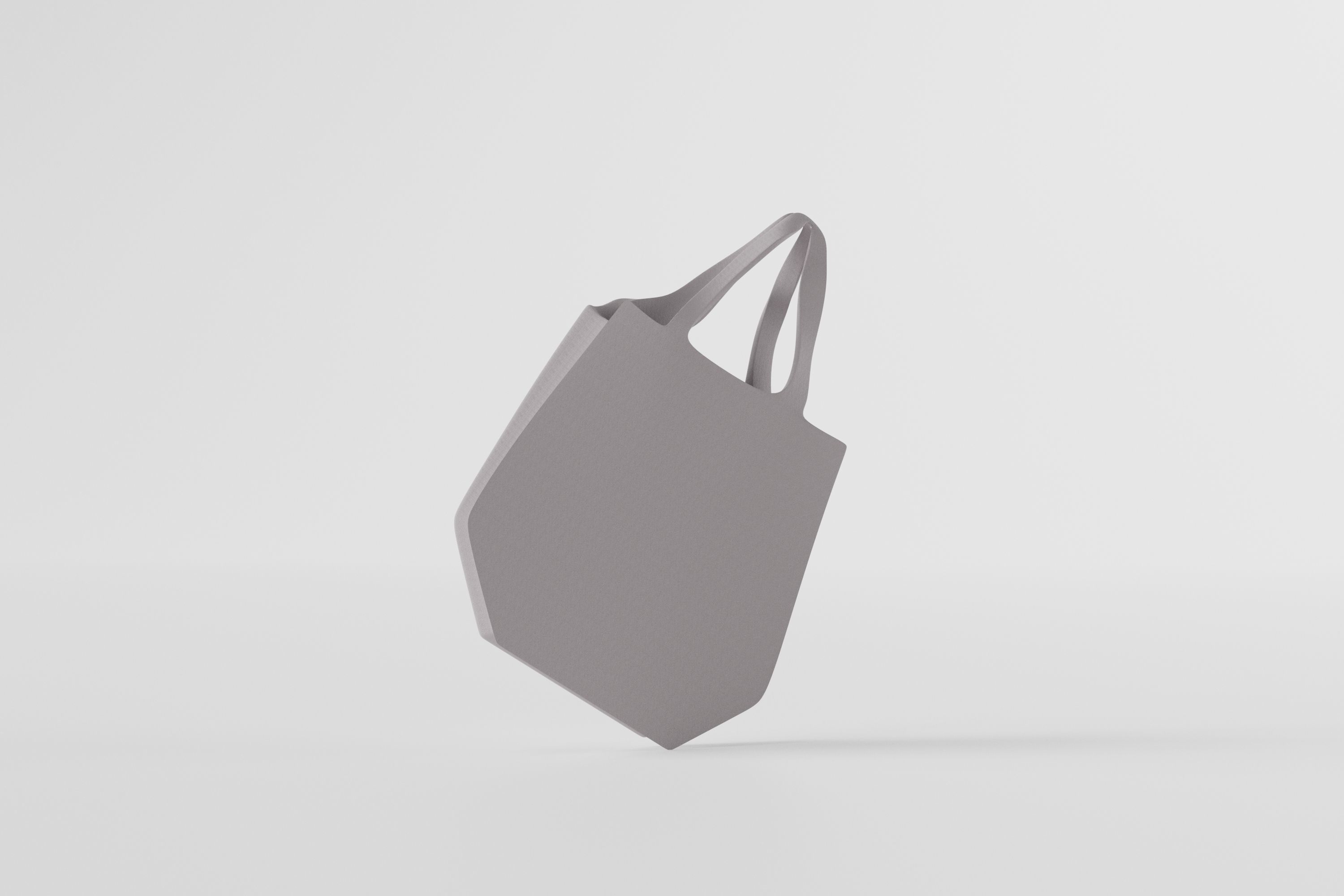 Tote Bag Low-poly 3D model_1