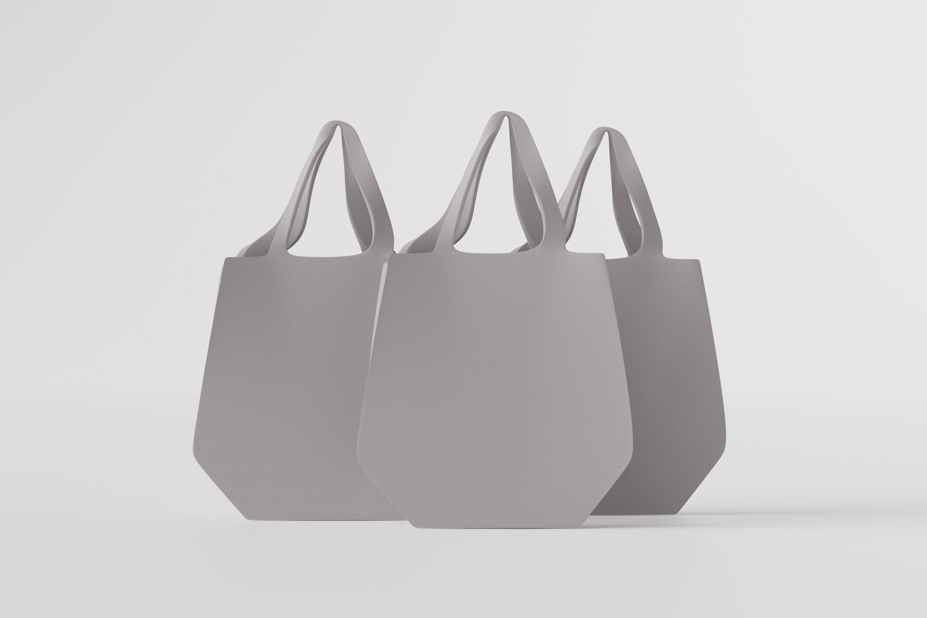Tote Bag Low-poly 3D model_2