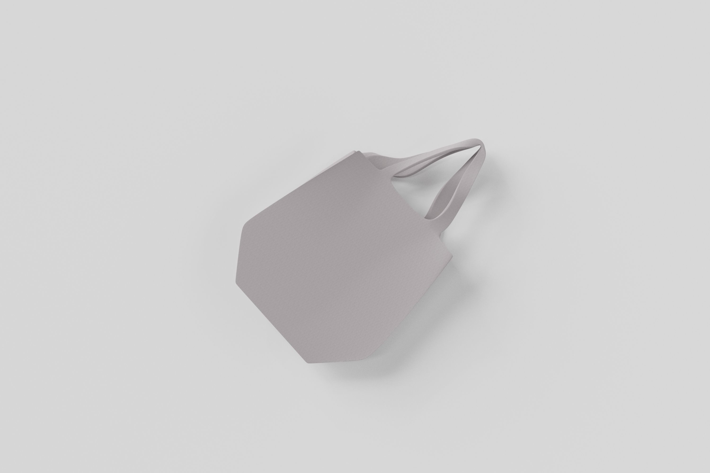 Tote Bag Low-poly 3D model_3