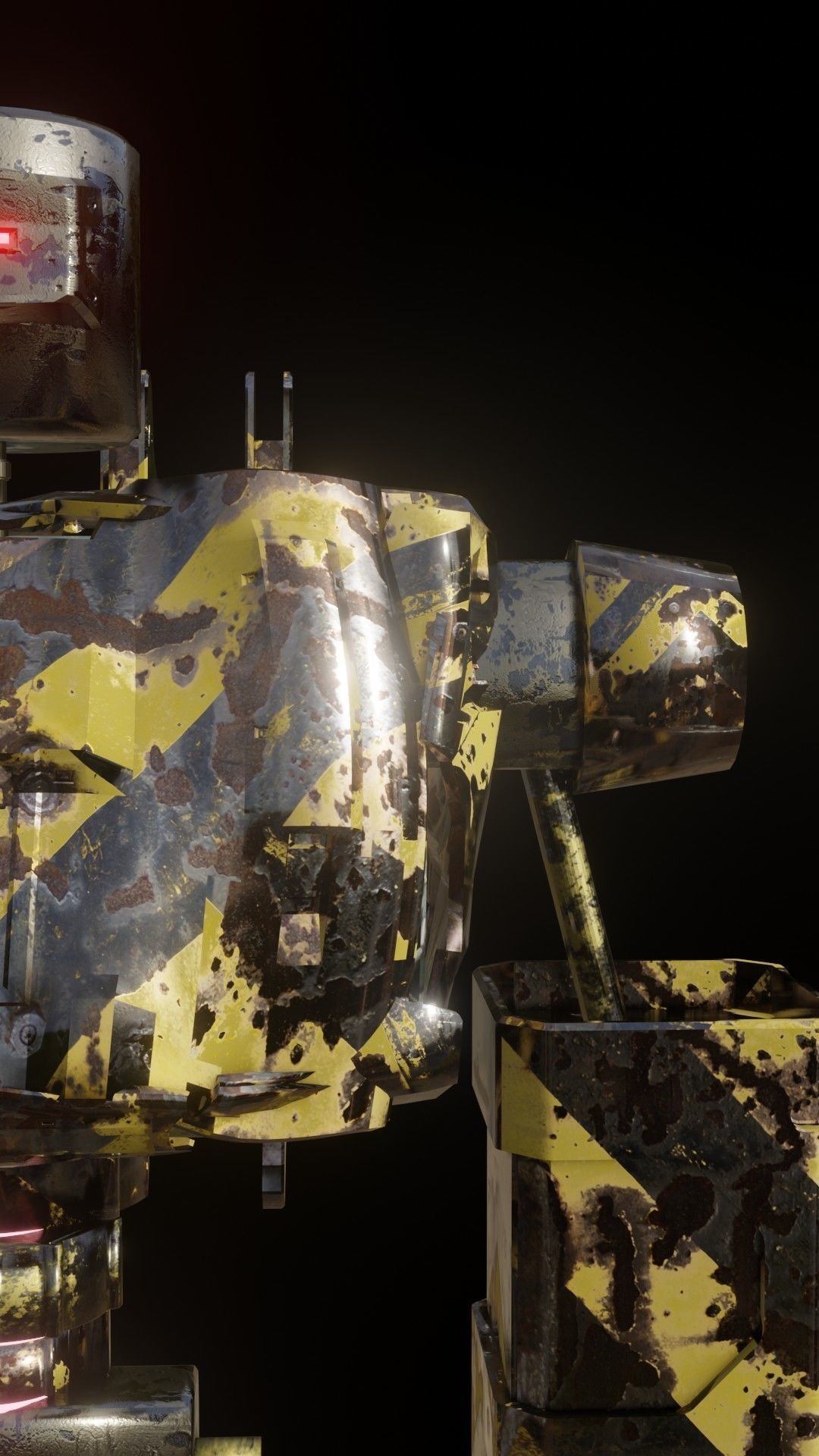 SCIFI-Mecha Robot 3D model_10