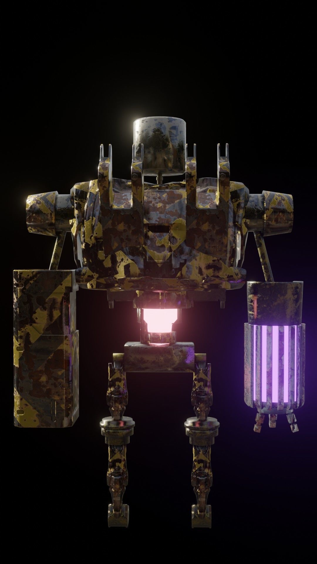 SCIFI-Mecha Robot 3D model_6