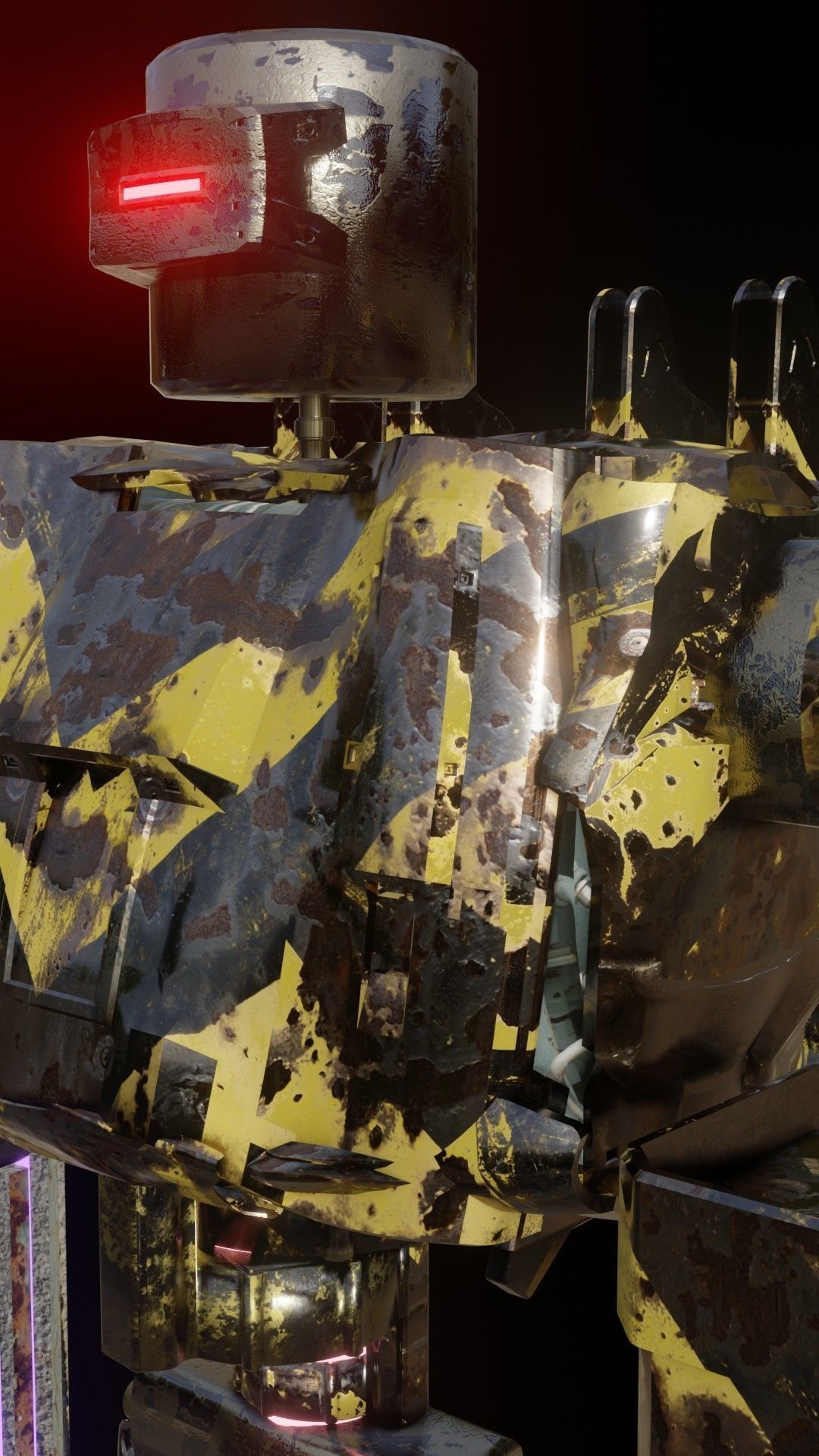 SCIFI-Mecha Robot 3D model_15