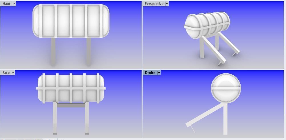Life raft container 3D model  3D model_1