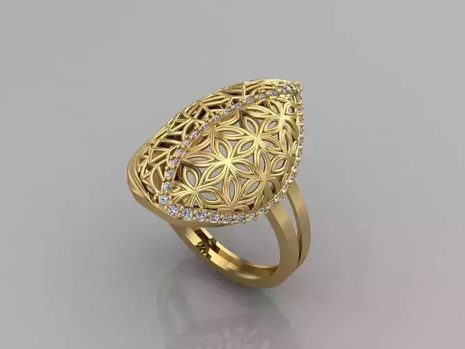 Women Rings Long With Stone 3DM 8