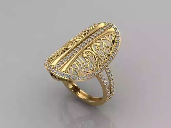 Women Rings Long With Stone 3DM 6