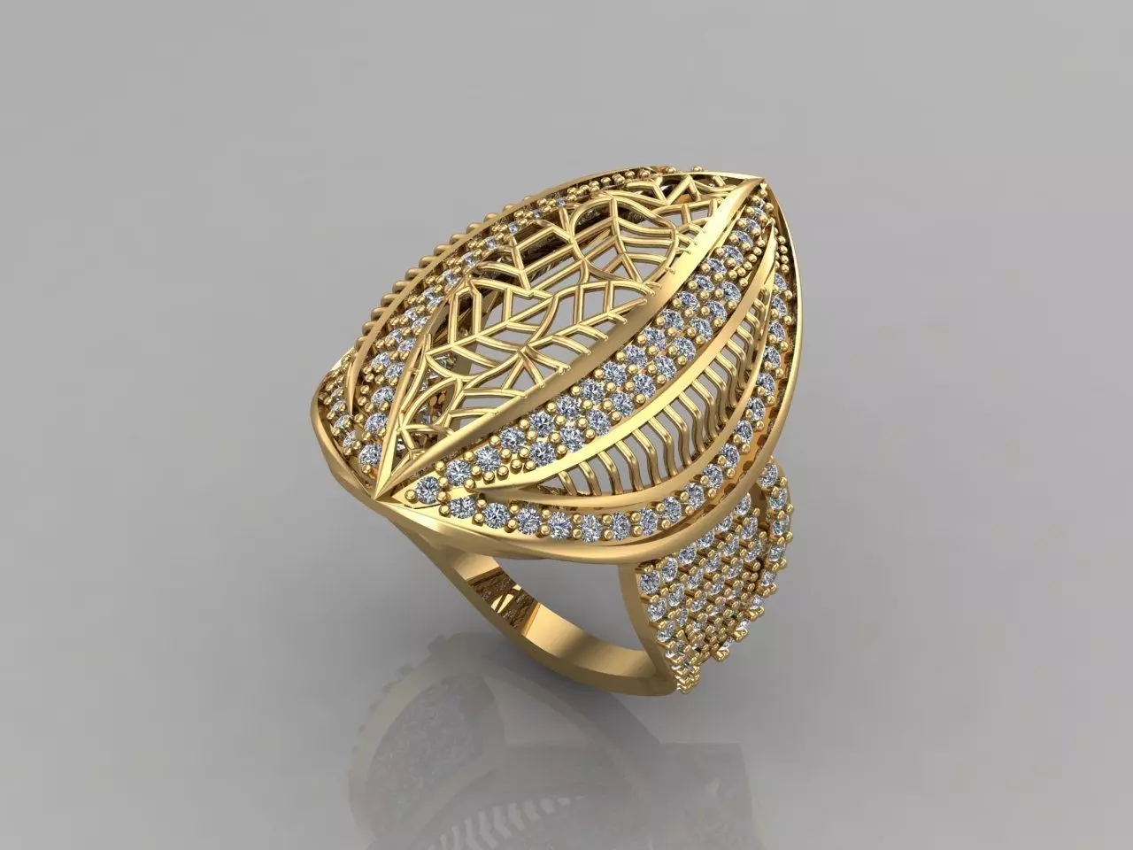 Women Rings Long With Stone 3DM 4 3D print model