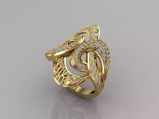 Women Rings Long With Stone 3DM 3