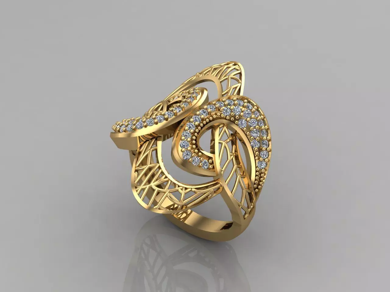 Women Rings Long With Stone 3DM 3 3D print model
