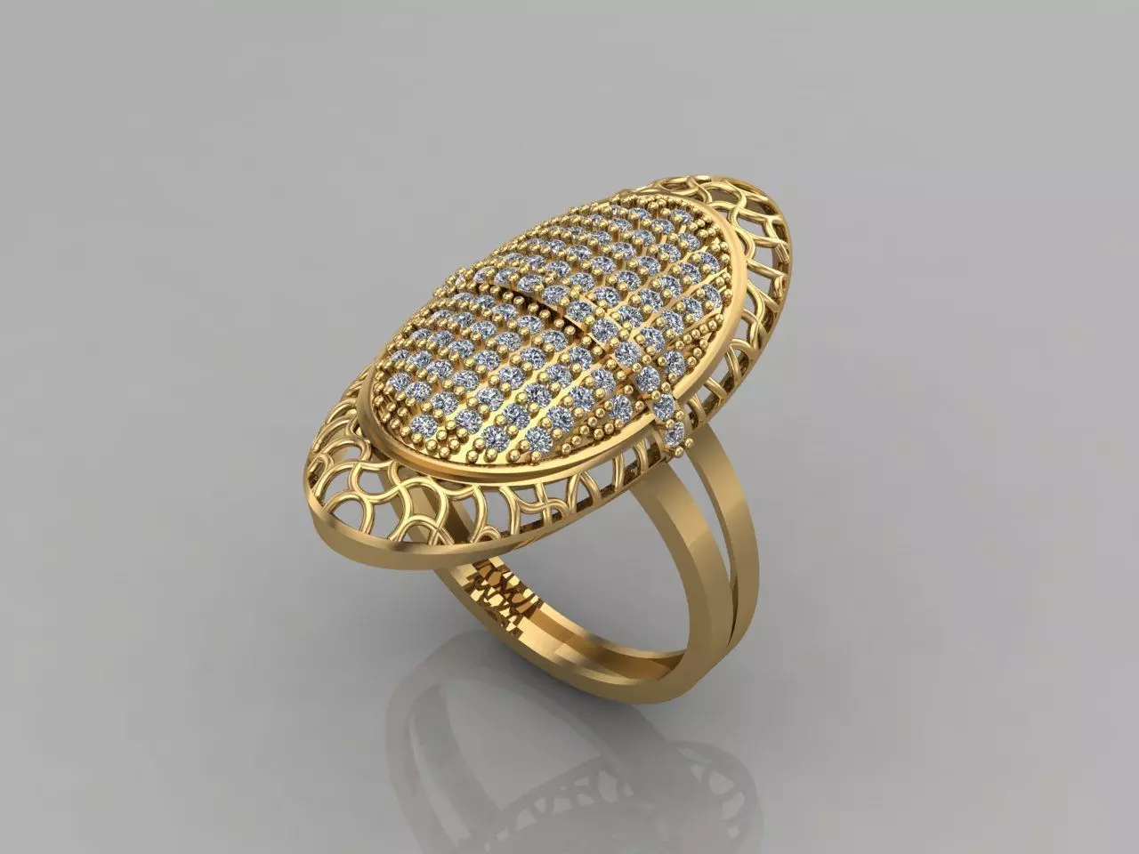Women Rings Long With Stone 3DM 24 3D print model