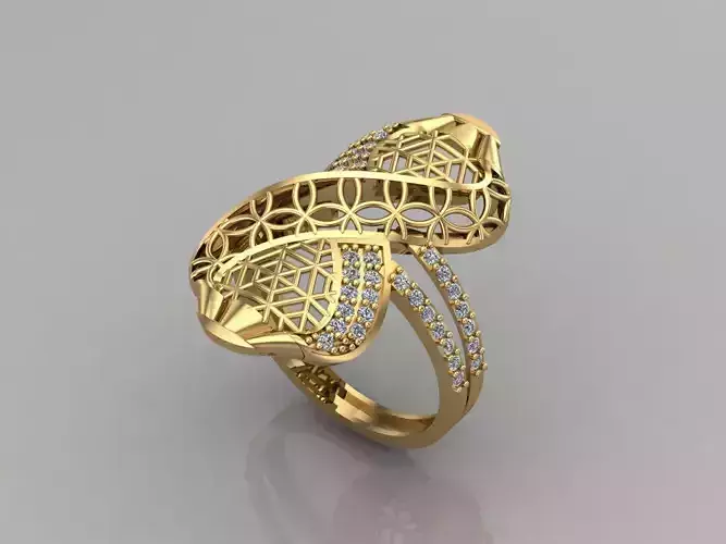 Women Rings Long With Stone 3DM 20