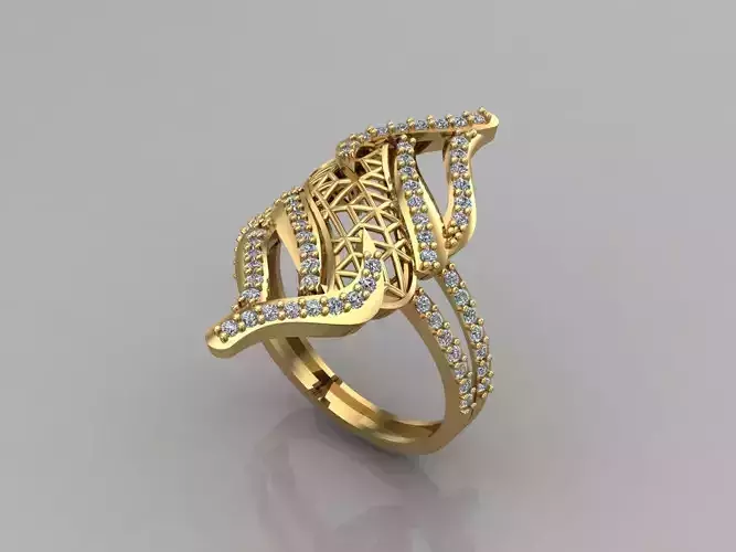 Women Rings Long With Stone 3DM 17