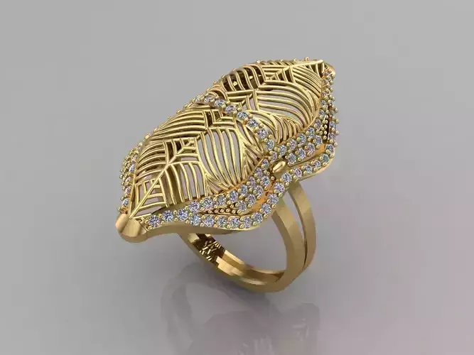 Women Rings Long With Stone 3DM 16