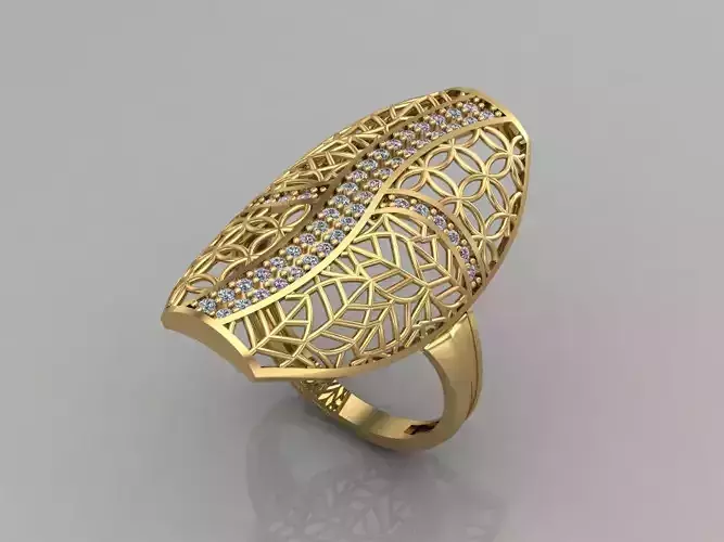 Women Rings Long With Stone 3DM 13