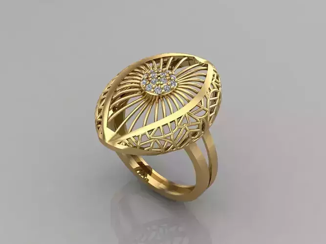 Women Rings Long With Stone 3DM 1