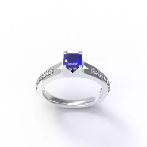 Engagement Diamond 3D STL Ring JEWELLERY 3 3D print model