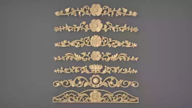 Boarders Wood Carving for Furniture - 55