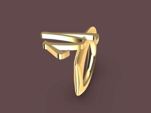 y ring stl verified 3D print model_2