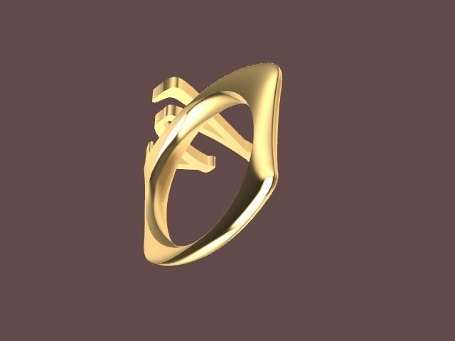 y ring stl verified 3D print model_1