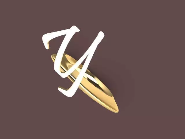 y ring stl verified 3D print model_0