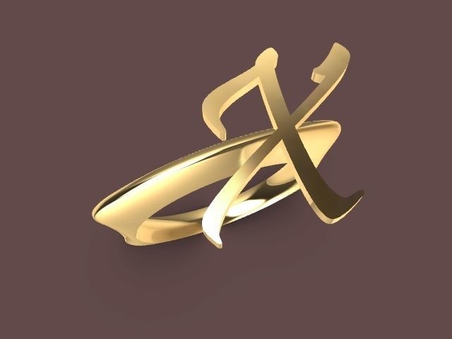 x ring stl verified 3D print model_6