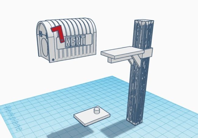 Kent Farm Mailbox 3D print model_1